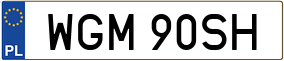 Trailer License Plate